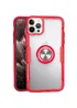 TPU+PC чехол Deen CrystalRing for Magnet (opp) для Apple iPhone 13 Pro (6.1") Бесцветный / Красный