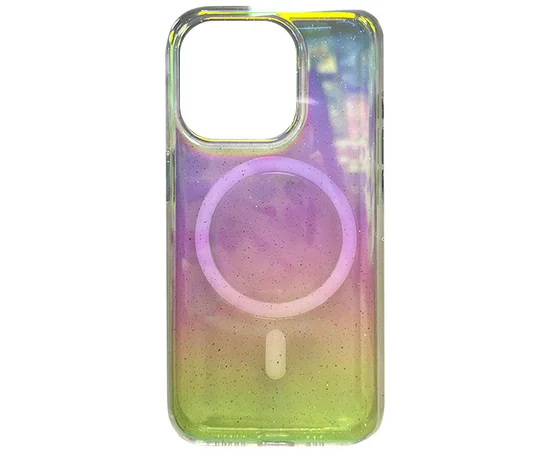 Чехол TPU Galaxy Sparkle (MagFit) для Apple iPhone 13 Pro (6.1") Chroma+Glitter