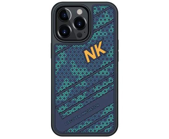 TPU+PC чехол Nillkin Striker для Apple iPhone 13 Pro (6.1") Blue / Green