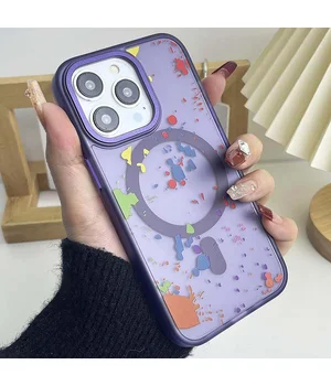 Чехол TPU+PC Flush with MagSafe для Apple iPhone 13 Pro (6.1") Dark purple