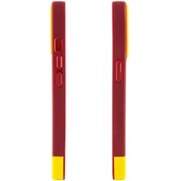 Чехол TPU+PC Bichromatic для Apple iPhone 13 Pro (6.1") Brown burgundy / Yellow