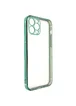 Прозрачный силиконовый чехол глянцевая окантовка Full Camera для Apple iPhone 13 Pro (6.1") Зеленый