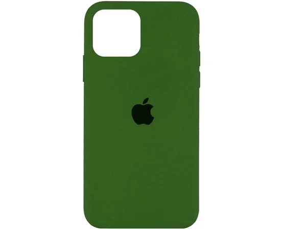 Чехол Silicone Case Full Protective (AA) для Apple iPhone 13 Pro (6.1") Зеленый / Olive