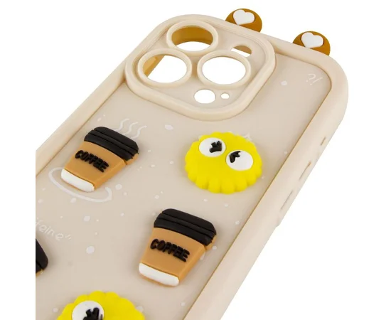 Чохол TPU Toys Case with Ears для Apple iPhone 13 Pro (6.1") Sand