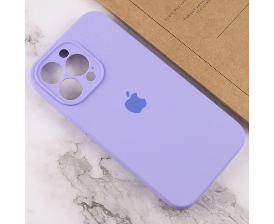 Чехол Silicone Case Full Camera Protective (AA) для Apple iPhone 13 Pro (6.1") Сиреневый / Dasheen