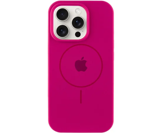 Чехол Silicone Case Full Protective (AA) with MagSafe для Apple iPhone 13 Pro (6.1") Малиновый / Dragon Fruit