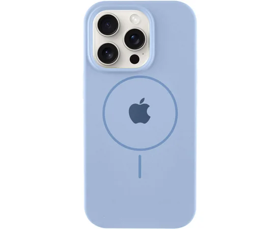 Чехол Silicone Case Full Protective (AA) with MagSafe для Apple iPhone 13 Pro (6.1") Голубой / Lilac Blue