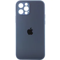 TPU+Glass чехол Matte Candy Full camera для Apple iPhone 13 Pro (6.1") Синий