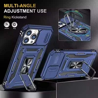 Ударопрочный чехол Camshield Army Ring для Apple iPhone 13 Pro (6.1") Синий / Navy