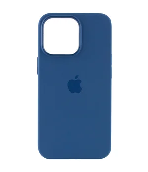 Чохол Silicone case (AAA) full with Magsafe and Animation для Apple iPhone 13 Pro (6.1") Синій / Blue Jay