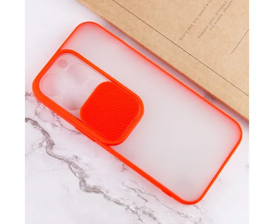 Чехол Camshield mate TPU со шторкой для камеры для Apple iPhone 13 Pro (6.1") Красный