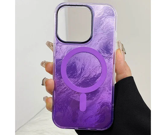 Чехол TPU Shiny Mountain (MagFit) для Apple iPhone 13 Pro (6.1") Purple