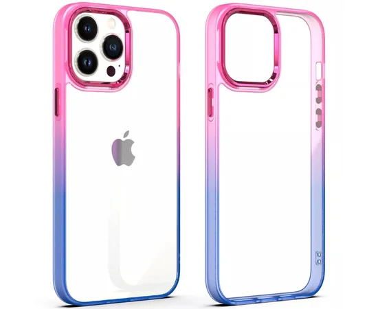Чохол TPU+PC Fresh sip series для Apple iPhone 13 Pro (6.1") Рожевий / Синій
