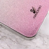 TPU+Glass чехол Swarovski для Apple iPhone 13 Pro (6.1") Розовый
