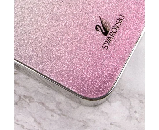 TPU+Glass чехол Swarovski для Apple iPhone 13 Pro (6.1") Розовый