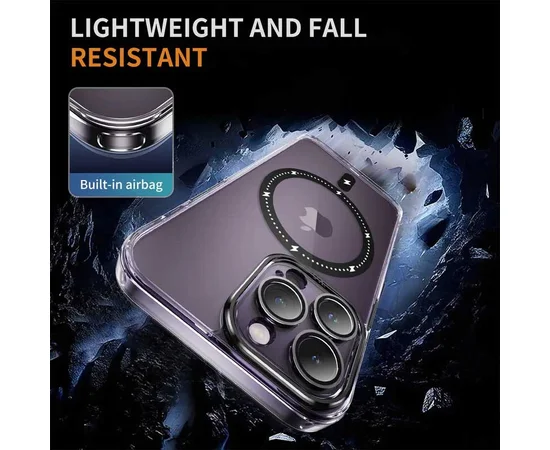 Чехол TPU+PC Colorful with MagSafe для Apple iPhone 13 Pro (6.1") Black