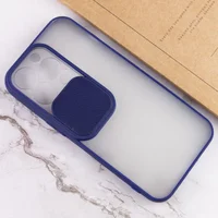 Чохол Camshield mate TPU із шторкою для камери для Apple iPhone 13 Pro (6.1") Синій