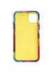 Кожаный чехол Colour Splash для Apple iPhone 13 Pro (6.1") Yellow / Red