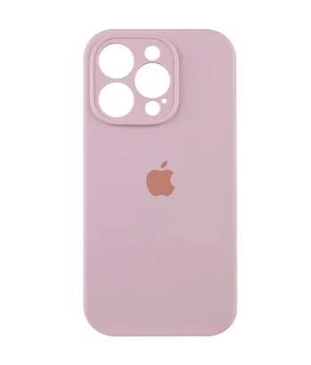 Чохол Silicone Case Full Camera Protective (AA) Apple iPhone 13 Pro (6.1") Рожевий / Chalk Pink