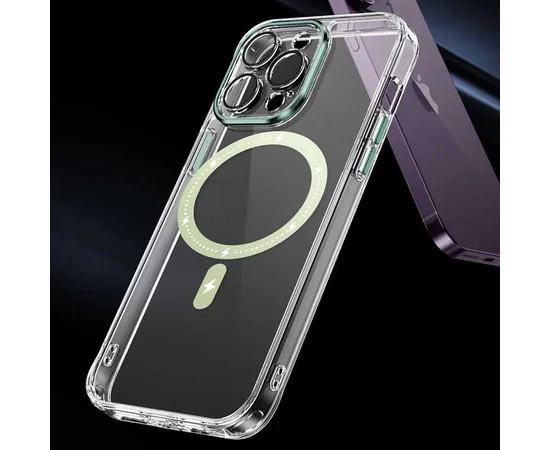 Чехол TPU+PC Colorful with MagSafe для Apple iPhone 13 Pro (6.1") Green