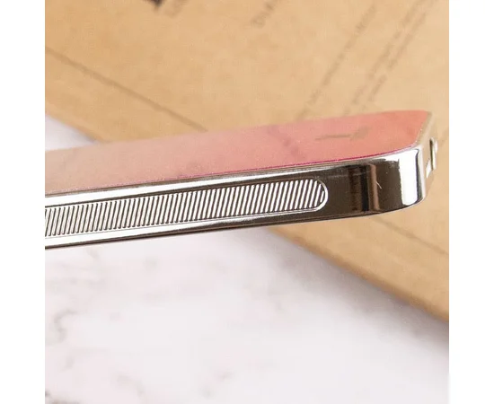 TPU+Glass чехол Swarovski для Apple iPhone 13 Pro (6.1") Малиновый