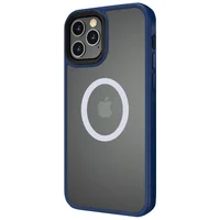 TPU+PC чехол Metal Buttons with MagSafe для Apple iPhone 13 Pro (6.1") Синий