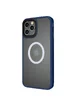 TPU+PC чехол Metal Buttons with MagSafe для Apple iPhone 13 Pro (6.1") Синий