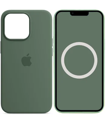 Чехол Silicone case (AAA) full with Magsafe and Animation для Apple iPhone 13 Pro (6.1") Зеленый / Eucalyptus