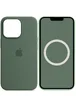 Чехол Silicone case (AAA) full with Magsafe and Animation для Apple iPhone 13 Pro (6.1") Зеленый / Eucalyptus
