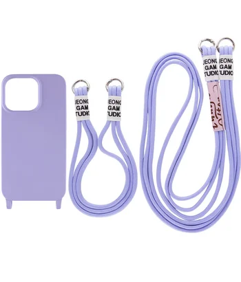 Чохол TPU two straps California для Apple iPhone 13 Pro (6.1") Бузковий