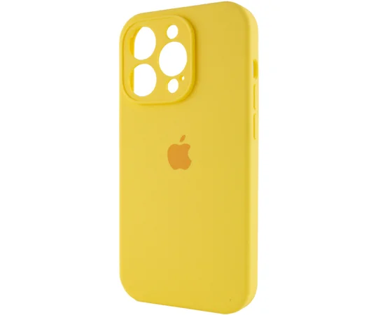 Чехол Silicone Case Full Camera Protective (AA) для Apple iPhone 13 Pro (6.1") Желтый / Yellow