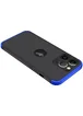 Пластиковая накладка GKK LikGus 360 градусов (opp) для Apple iPhone 13 Pro (6.1") Черный / Синий