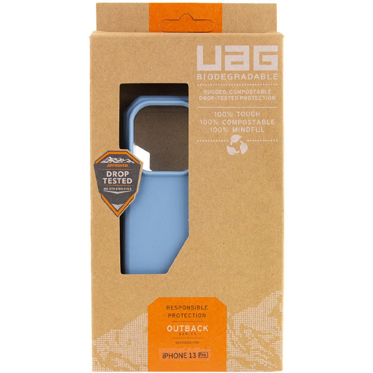 Чехол UAG OUTBACK BIO для Apple iPhone 13 Pro (6.1") Синий