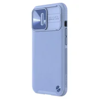 Кожаная накладка Nillkin Camshield Leather (шторка на камеру) для Apple iPhone 13 Pro (6.1") Сиреневый / Purple