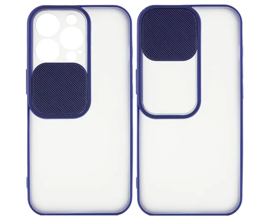 Чехол Camshield mate TPU со шторкой для камеры для Apple iPhone 13 Pro (6.1") Синий