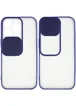 Чехол Camshield mate TPU со шторкой для камеры для Apple iPhone 13 Pro (6.1") Синий