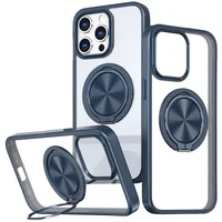 TPU+PC чехол Metal Ring with MagSafe для Apple iPhone 13 Pro (6.1") Синий