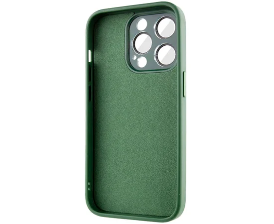 Чехол TPU+Glass Sapphire Midnight для Apple iPhone 13 Pro (6.1") Зеленый / Forest green