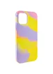 Чехол Silicone case full Aquarelle для Apple iPhone 13 Pro (6.1") Сиренево-желтый