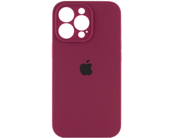 Чехол Silicone Case Full Camera Protective (AA) для Apple iPhone 13 Pro (6.1") Бордовый / Maroon