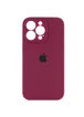 Чехол Silicone Case Full Camera Protective (AA) для Apple iPhone 13 Pro (6.1") Бордовый / Maroon