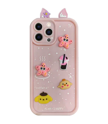 Чохол TPU Toys Case with Ears для Apple iPhone 13 Pro (6.1") Light Pink