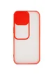 Чехол Camshield mate TPU со шторкой для камеры для Apple iPhone 13 Pro (6.1") Красный