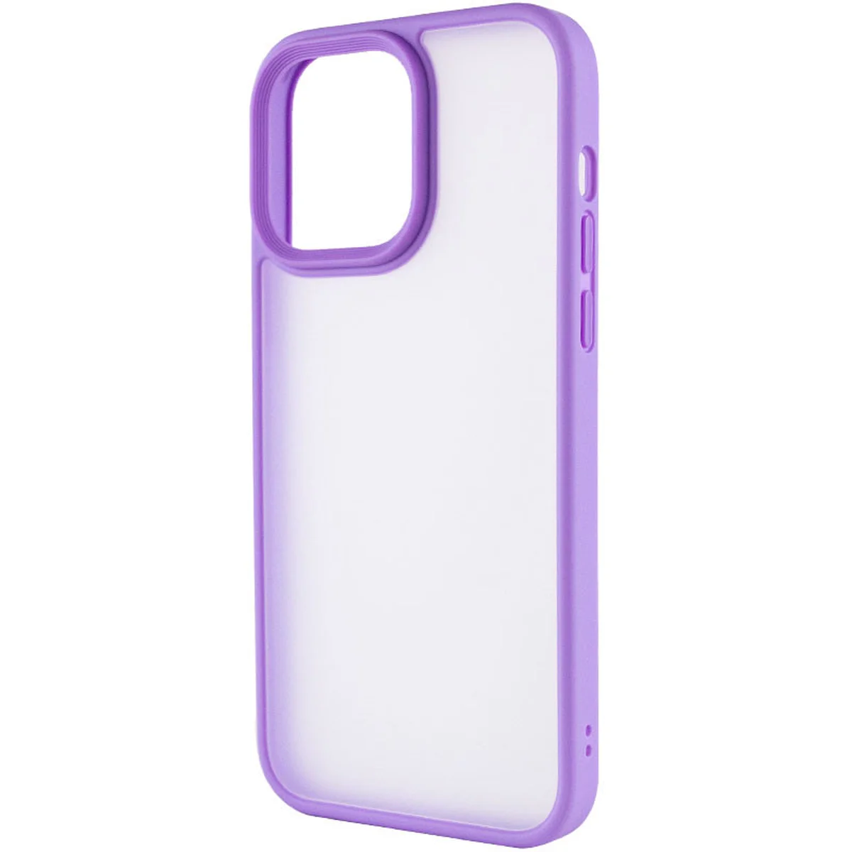 TPU+PC чехол Metal Buttons для Apple iPhone 13 Pro (6.1") Сиреневый