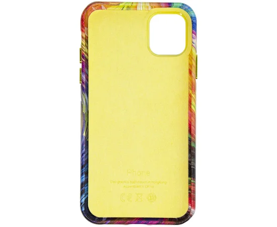 Кожаный чехол Colour Splash для Apple iPhone 13 Pro (6.1") Orange / Red