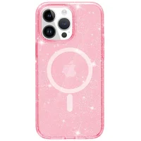 Чохол TPU Galaxy Sparkle (MagFit) для Apple iPhone 13 Pro (6.1") Pink+Glitter