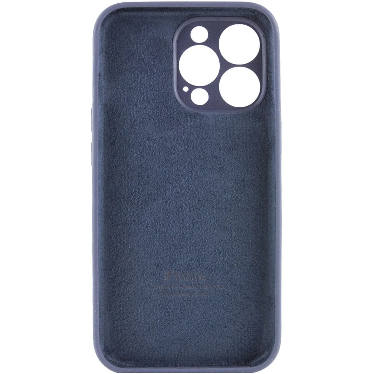 Чехол Silicone Case Full Camera Protective (AA) для Apple iPhone 13 Pro (6.1") Темно-синий / Midnight blue