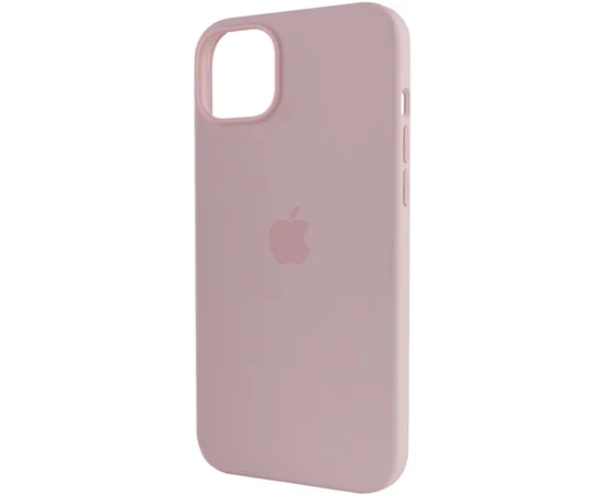 Чехол Silicone case (AAA) full with Magsafe для Apple iPhone 13 Pro (6.1") Розовый / Chalk Pink