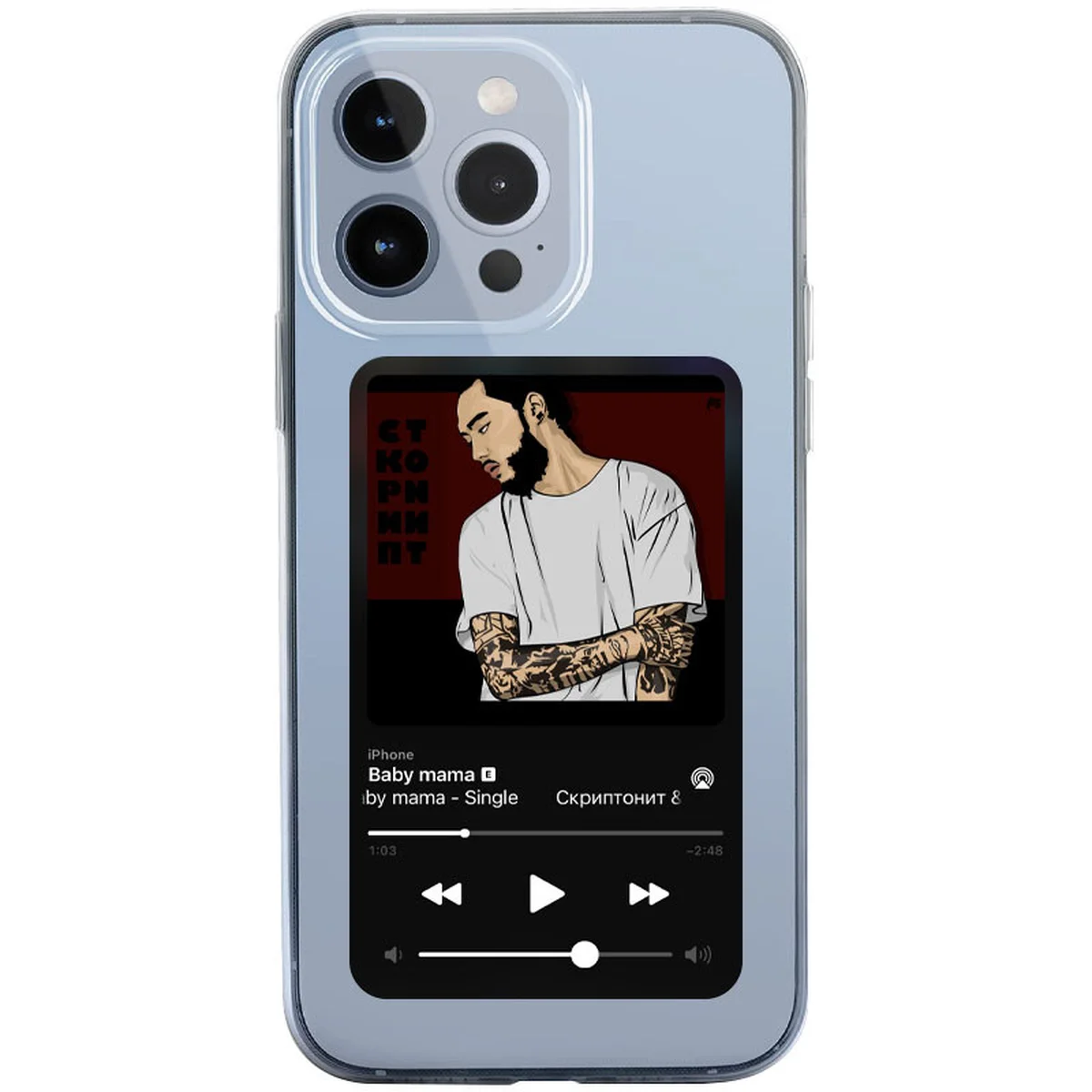 TPU чехол Music style для Apple iPhone 13 Pro (6.1") Screeptonite