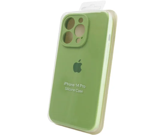 Чехол Silicone Case Full Camera Protective (AA) для Apple iPhone 13 Pro (6.1") Мятный / Mint